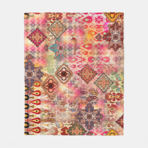 Couverture Polaire Ethnic Digital Abstrait Motif sans fil