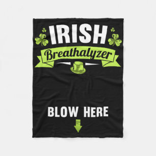Couverture Polaire Éthylotest Irlandais Soufflez Ici St Patrick Inapp