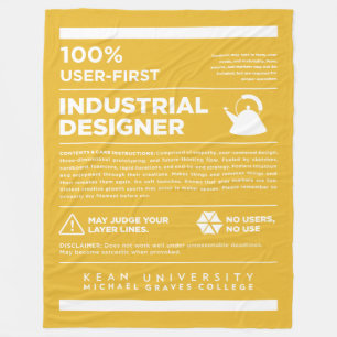 Couverture Polaire Étiquette de soin de conception industrielle Kean
