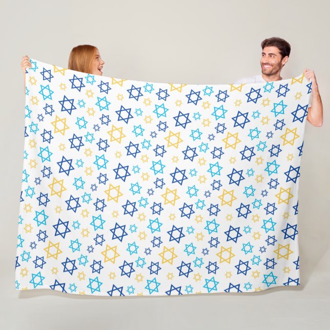 Couverture Polaire Étoile de David Fleece Blanket (En situation)