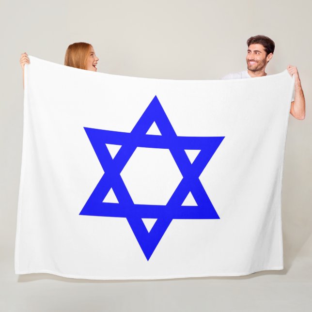 Couverture Polaire ✡︎ Étoile juive de David (En situation)