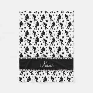 Couverture Polaire Étoiles blanches nommées faites sur commande de