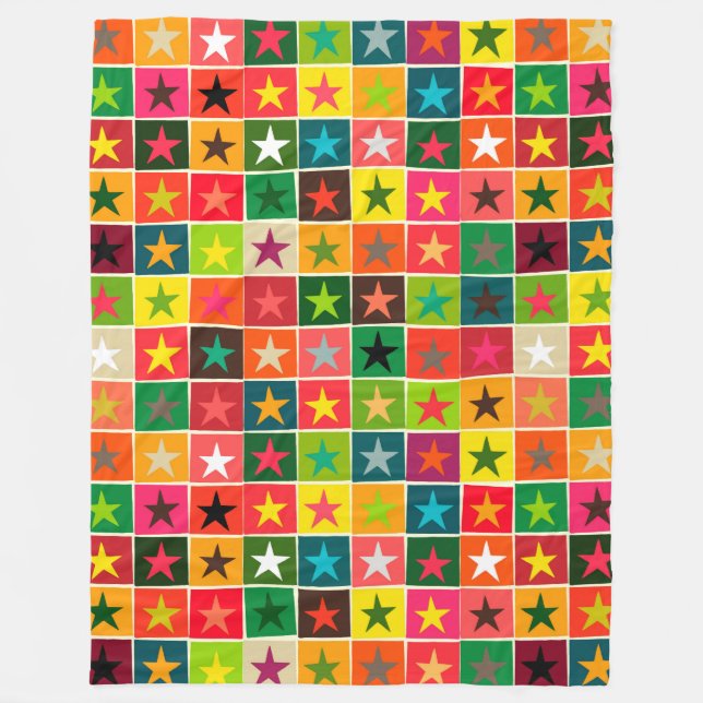 Couverture Polaire étoiles de noël (Devant)