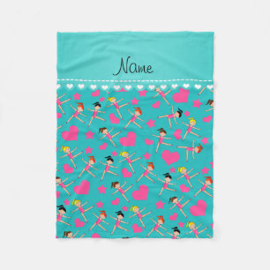 Couverture Polaire Étoiles nommées faites sur commande de coeurs de