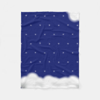 Couverture Polaire étoiles nuages
