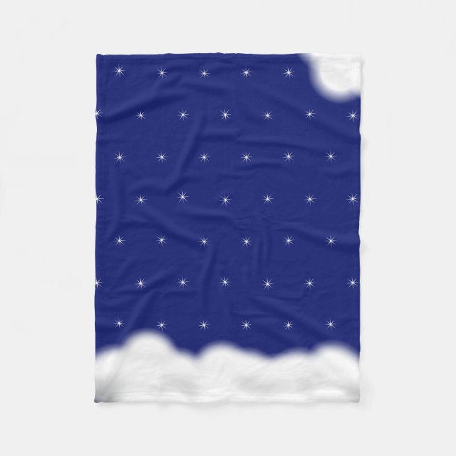 Couverture Polaire étoiles nuages  (Devant)