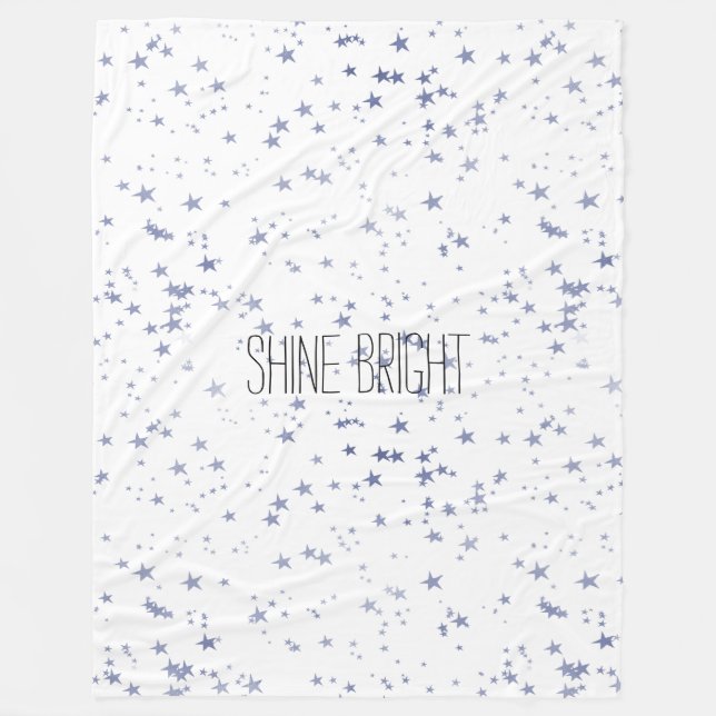 Couverture Polaire Étoiles violettes (Devant)