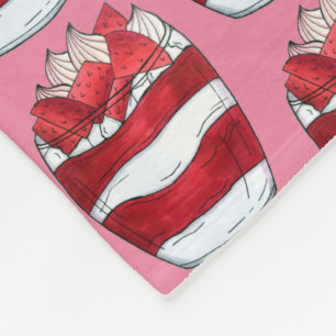 Couverture Polaire Eton Mess Strawberry Meringue Royaume-Uni