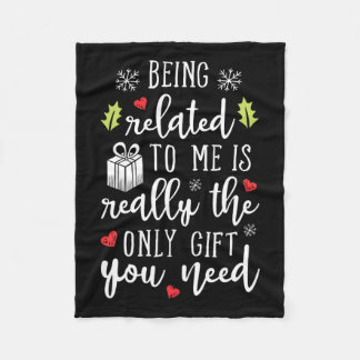Couverture Polaire Etre Lié À Moi Drôle Noël Famille Xmas Pa
