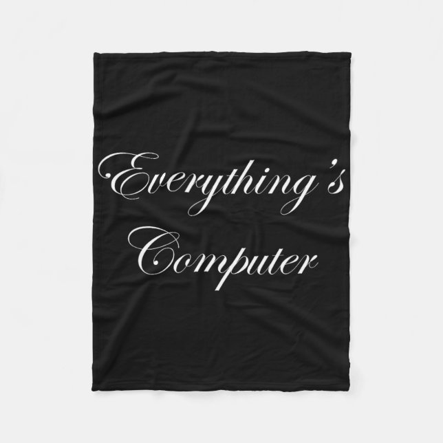 Couverture Polaire Everythings Computer In A Tesler Donald Trumps Ele (Devant)