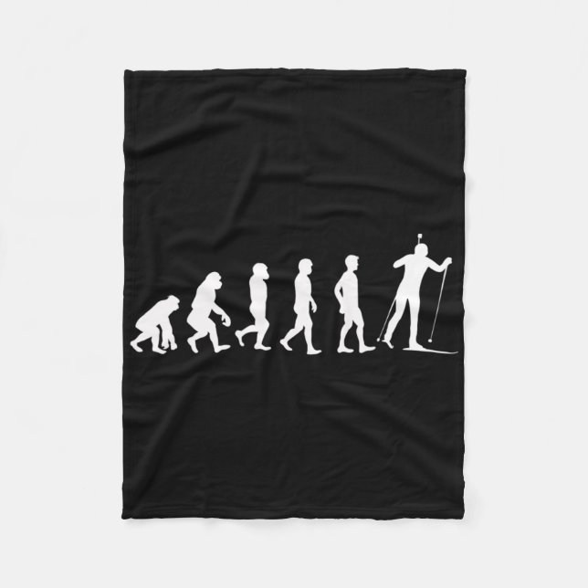 Couverture Polaire Evolution Biathlon Idée Sports D'Hiver Pour Femmes (Devant)