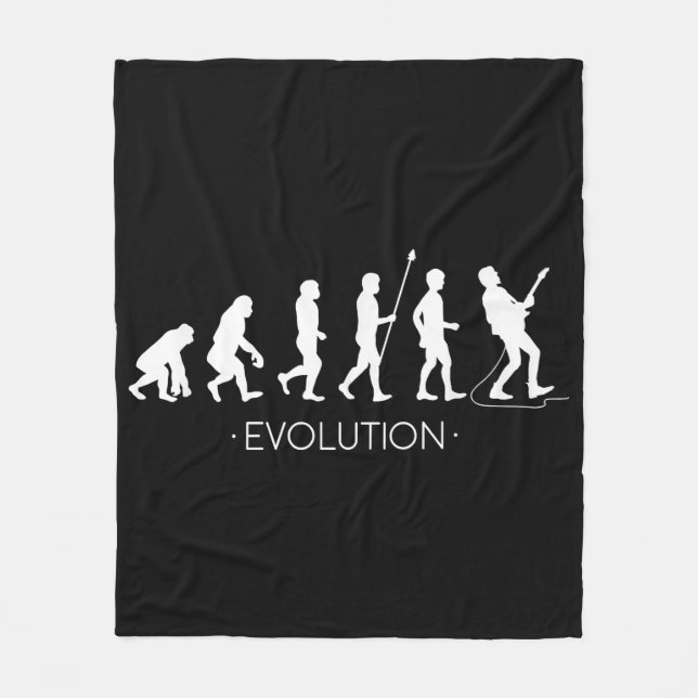 Couverture Polaire Evolution de la chemise guitariste, Rock Music Gui (Devant)