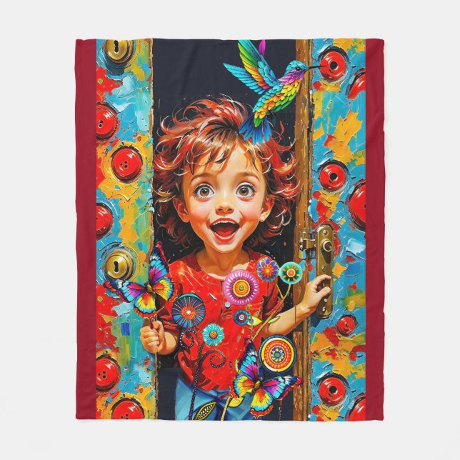 Couverture Polaire Excité À Accueillir Un Nouveau Jour Pour De Nouvel (Devant)