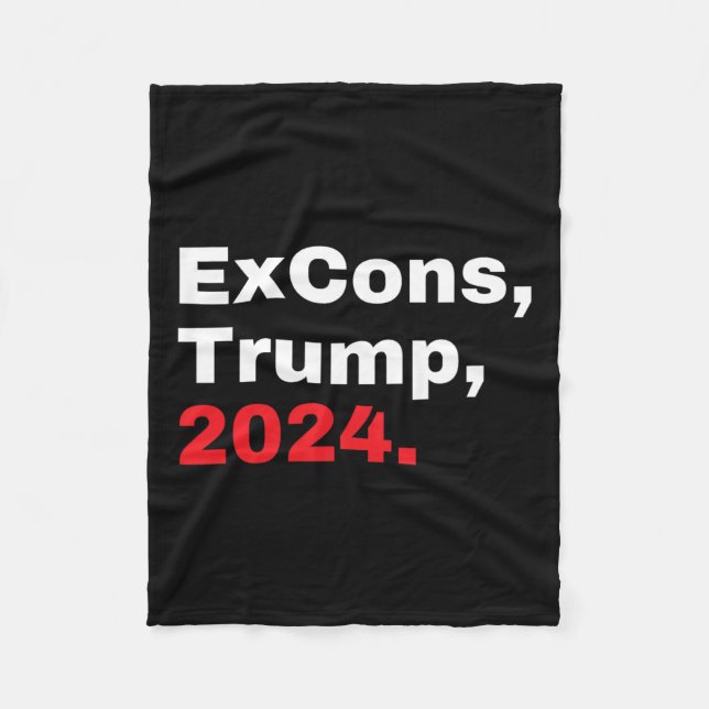 Couverture Polaire Excons Trump 2024 Trump Vance (Devant)