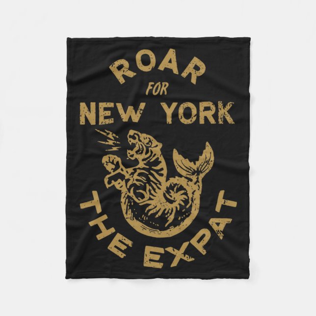 Couverture Polaire Expat Roar For New York  (Devant)