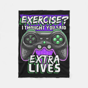 Couverture Polaire Extra Lives Funky Video Game Contrôleur Retro Jeu