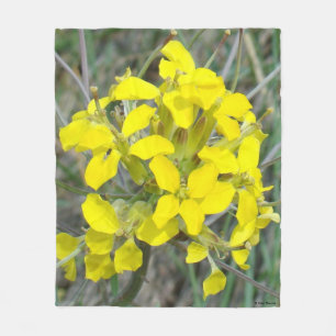Couverture Polaire F14 Fleurs sauvages jaunes