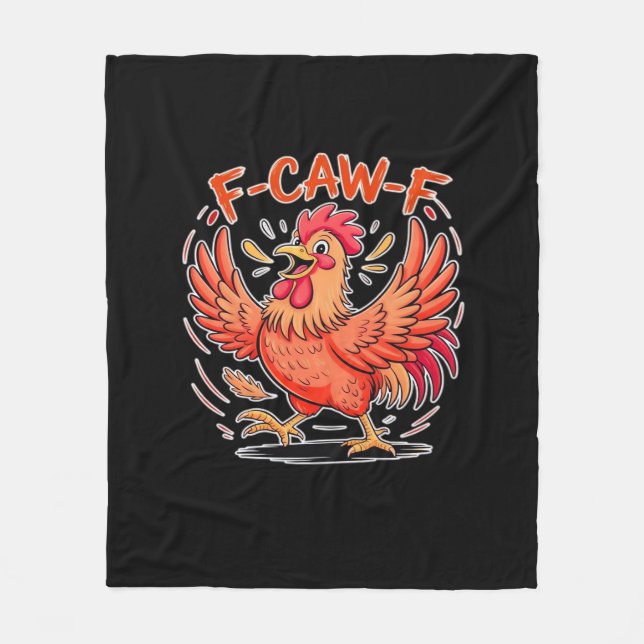 Couverture Polaire F-Caw-F Attitude Classic Retro Style (Devant)