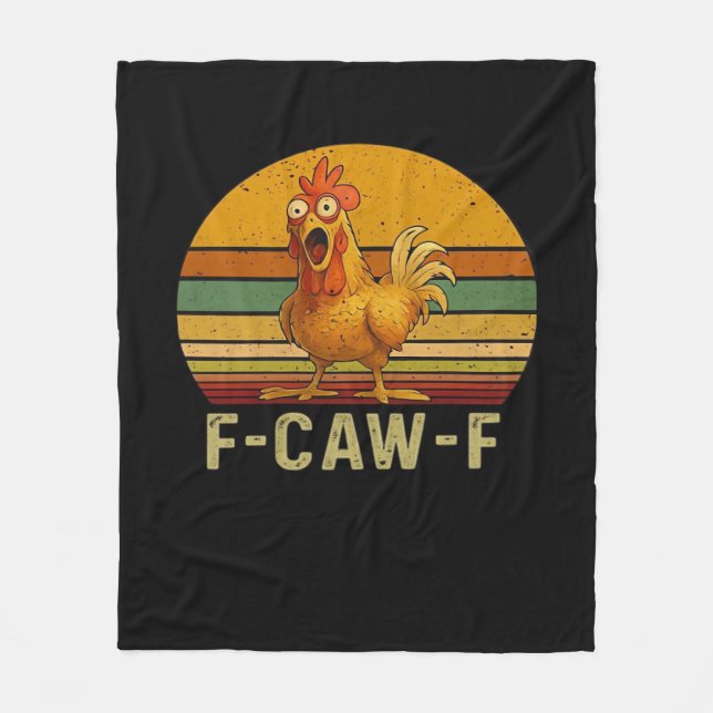 Couverture Polaire F-Caw-F Chicken Essential Retro Classic (Devant)