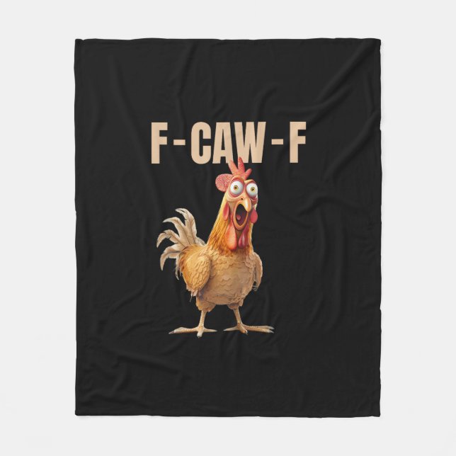 Couverture Polaire F-Caw-F Chicken Vintage Style (Devant)