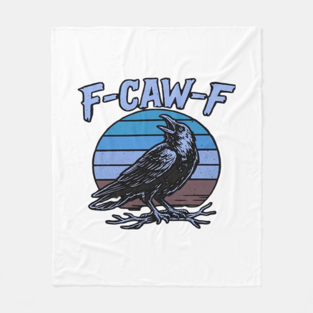 Couverture Polaire F-Caw-F Classique Drôle Rétro (Devant)