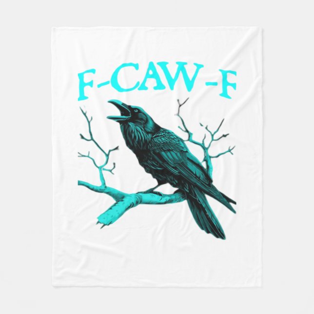Couverture Polaire F-Caw-F Classique Drôle Tendance (Devant)