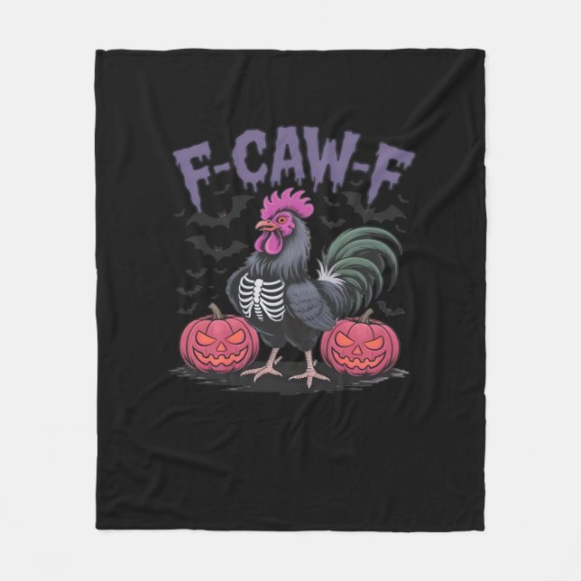 Couverture Polaire F-Caw-F Funny Chicken Classic Simple Style (Devant)
