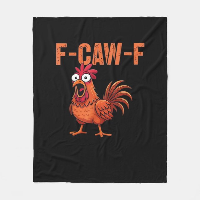 Couverture Polaire F-Caw-F Funny Chicken Classic Trendy Style (Devant)