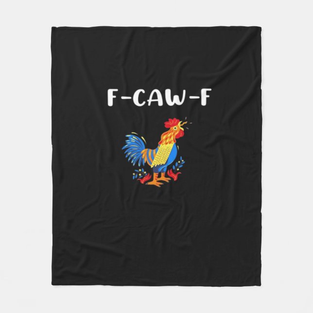 Couverture Polaire F-Caw-F Funny Trendy (Devant)