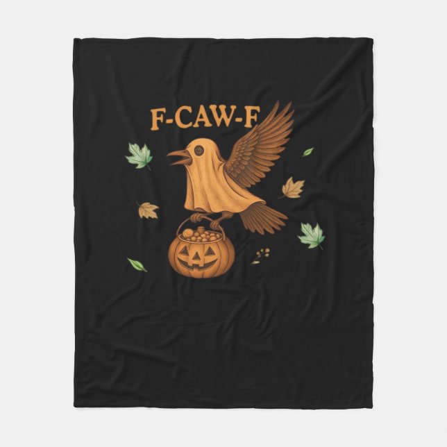 Couverture Polaire F-Caw-F Halloween Rétro Classique (Devant)