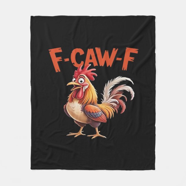 Couverture Polaire F-Caw-F Poulet Classique Style Créatif (Devant)