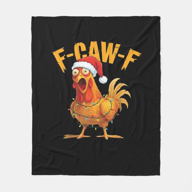 Couverture Polaire F-Caw-F Poulet de Noël Essentiel (Devant)
