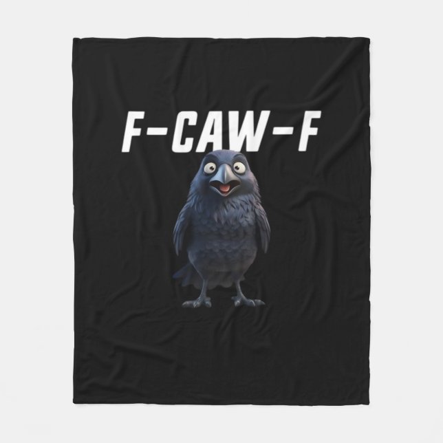 Couverture Polaire F Caw F Raven Funny Gear Creative Style (Devant)