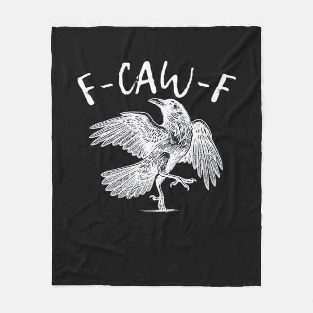 Couverture Polaire F-Caw-F Raven Retro Classique (Devant)