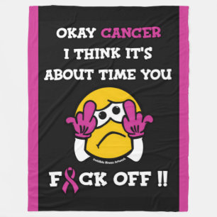 Couverture Polaire F#CK OFF...Cancer du sein