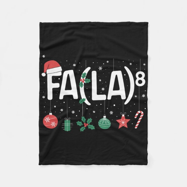 Couverture Polaire Fa (la)8 Drôle de Noël Santa Fa La Prof de Maths  (Devant)