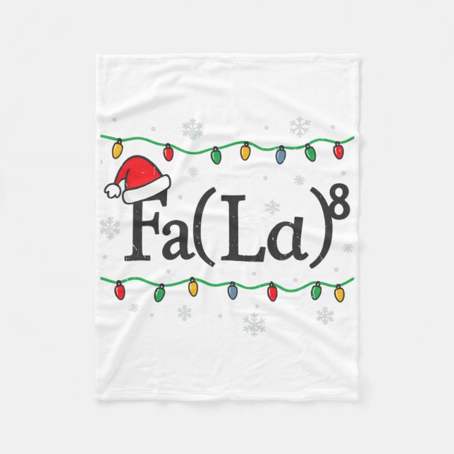Couverture Polaire Fa (la) 8 Drôle de prof de maths Noël Ugly Sweate (Devant)