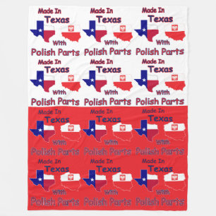 Couverture Polaire Fabriqué Au Texas Avec Pièces Polonaises