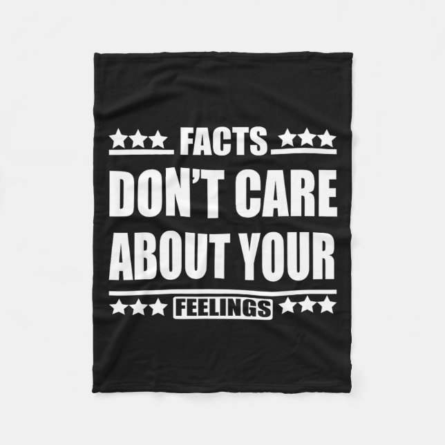 Couverture Polaire Facts Don't Care About Your Feelings  (Devant)