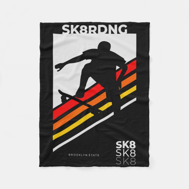 Couverture Polaire Faire du skate ou mourir  (Devant)