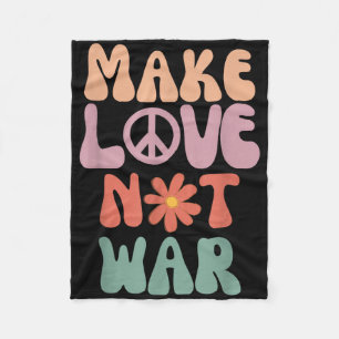 Couverture Polaire Faire l'amour pas la guerre Hippie les années 70 l