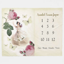 Fairy Ballerina Baby 1ère année Jalon Blanche