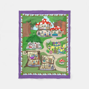 Couverture Polaire Fairy Play Mat/Blanchette pour petites poupées