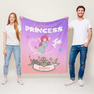 Couverture Polaire 👸 Fairy Princess Nom personnalisé