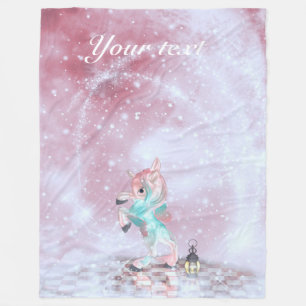 Couverture Polaire Fairytale Unicorn
