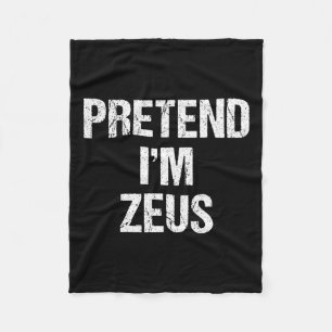 Couverture Polaire Fais comme si je suis Zeus Costume Grec Dieu Fête