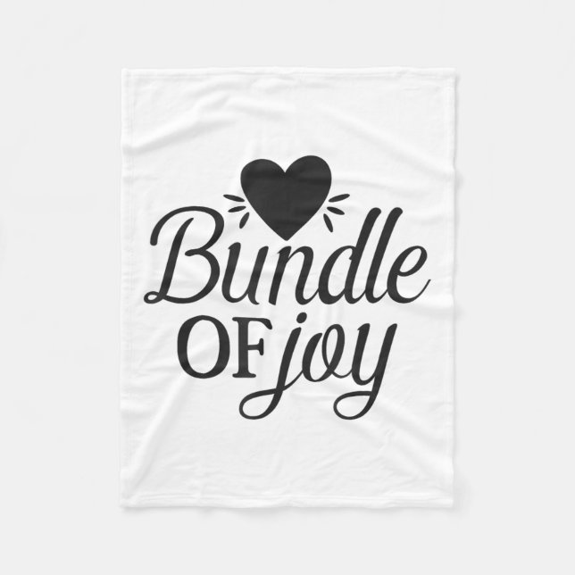 Couverture Polaire Faisceau de joie Citation d'amour Motivation migno (Devant)