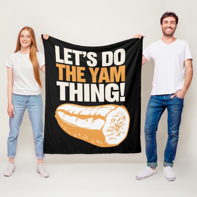 Couverture Polaire Faisons la chose Yam de Thanksgiving patate douce  (En situation)