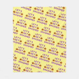 Couverture Polaire Faisons tomber (Citrouille) violet