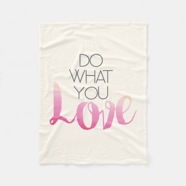 Couverture Polaire Faites ce qui vous amour 2 (Devant)